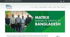 Desktop Screenshot of matrixbsindia.com