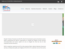 Tablet Screenshot of matrixbsindia.com